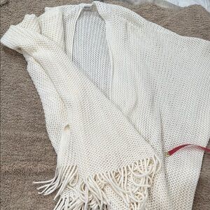Elegant Cream Knit Women's Sweater